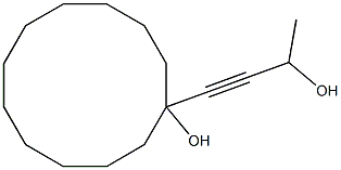 1-(3-Hydroxy-1-butynyl)-1-cyclododecanol Struktur