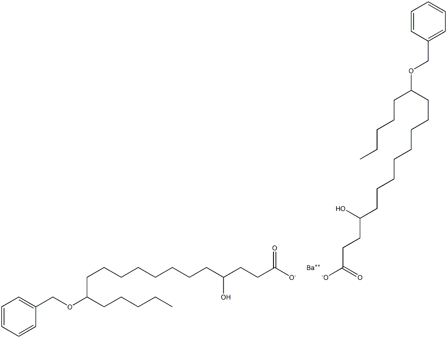 Bis(13-benzyloxy-4-hydroxystearic acid)barium salt Struktur