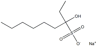 3-Hydroxynonane-3-sulfonic acid sodium salt Struktur