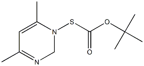 1,2-Dihydro-1-(tert-butoxycarbonylthio)-4,6-dimethylpyrimidine Struktur