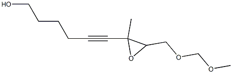 7,8-Epoxy-9-(methoxymethoxy)-7-methyl-5-nonyn-1-ol Struktur