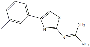 2-[4-(3-Methylphenyl)thiazole-2-yl]guanidine Struktur