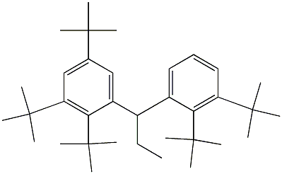 1-(2,3,5-Tri-tert-butylphenyl)-1-(2,3-di-tert-butylphenyl)propane Struktur