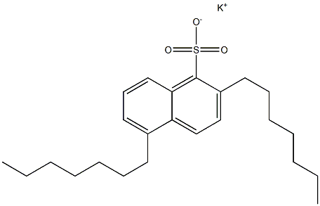 2,5-Diheptyl-1-naphthalenesulfonic acid potassium salt Struktur