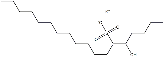 5-Hydroxyoctadecane-6-sulfonic acid potassium salt Struktur