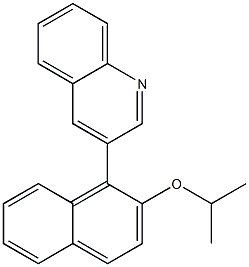 3-[2-(Isopropyloxy)-1-naphtyl]quinoline Struktur