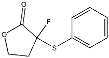 4,5-Dihydro-3-phenylthio-3-fluoro-2(3H)-furanone Struktur