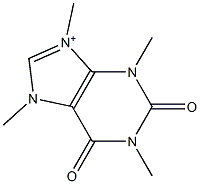 1,3,7,9-Tetramethyl-2,3,6,7-tetrahydro-2,6-dioxo-1H-purine-9-ium Struktur