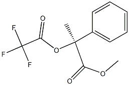 [S,(-)]-2-[(Trifluoroacetyl)oxy]-2-phenylpropionic acid methyl ester Struktur