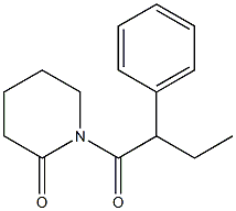 1-(2-Phenylbutyryl)piperidin-2-one Struktur