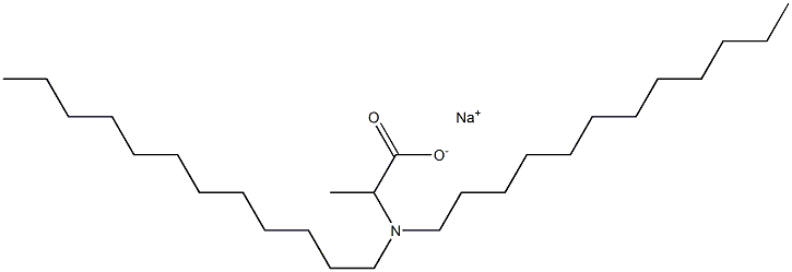 2-(Didodecylamino)propanoic acid sodium salt Struktur