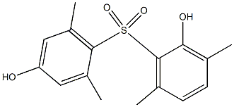 2,4'-Dihydroxy-2',3,6,6'-tetramethyl[sulfonylbisbenzene] Struktur