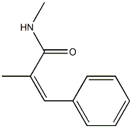 (Z)-N-Methyl-3-[phenyl]-2-methylacrylamide Struktur