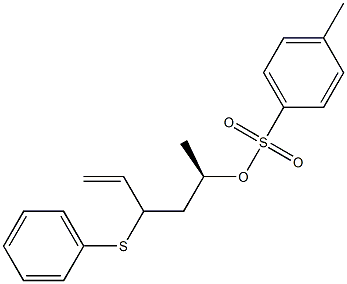 4-Methylbenzenesulfonic acid [(2R)-4-(phenylthio)-5-hexen-2-yl] ester Struktur