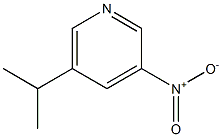 3-Nitro-5-(1-methylethyl)pyridine Struktur