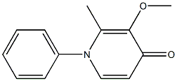 N-(Phenyl)-3-methoxy-2-methyl-4(1H)-pyridone Struktur