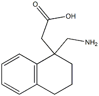 1-Aminomethyl-1,2,3,4-tetrahydronaphthalene-1-acetic acid Struktur