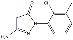 3-Amino-1-(2-chloro-3-methylphenyl)-5(4H)-pyrazolone Struktur