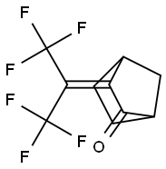 3-(2,2,2-Trifluoro-1-trifluoromethylethylidene)2-norbornanone Struktur