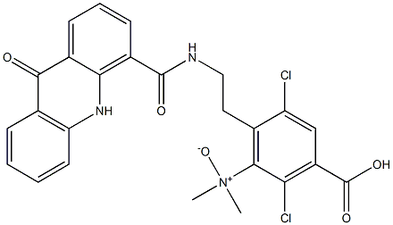 2-[[(9,10-Dihydro-9-oxoacridin)-4-yl]carbonylamino]ethyldimethylamineN-oxide Struktur