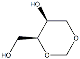 (4S,5S)-4-Hydroxymethyl-1,3-dioxan-5-ol Struktur