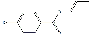 4-Hydroxybenzoic acid 1-propenyl ester Struktur