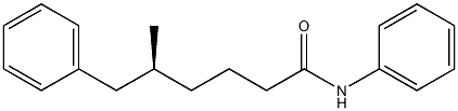 [S,(-)]-5-Methyl-6,N-diphenylhexanamide Struktur