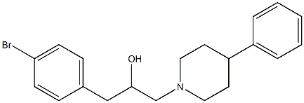 1-(4-Bromophenyl)-3-(4-phenyl-1-piperidinyl)-2-propanol Struktur