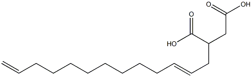 (2,12-Tridecadienyl)succinic acid Struktur