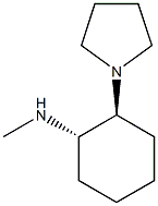 (1S,2S)-N-Methyl-2-pyrrolizinocyclohexane-1-amine Struktur