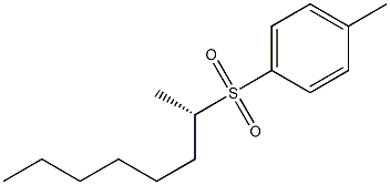 [S,(-)]-1-Methylheptyl p-tolyl sulfone Struktur