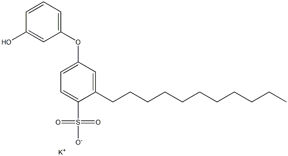 3'-Hydroxy-3-undecyl[oxybisbenzene]-4-sulfonic acid potassium salt Struktur