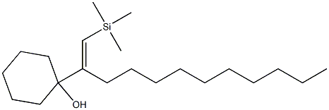 1-[1-[(E)-(Trimethylsilyl)methylene]undecyl]cyclohexanol Struktur