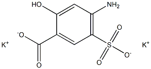 4-Amino-5-sulfosalicylic acid dipotassium salt Struktur