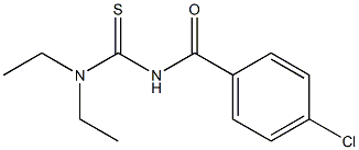 1,1-Diethyl-3-(4-chlorobenzoyl)thiourea Struktur