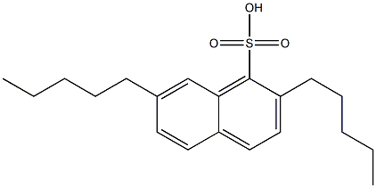 2,7-Dipentyl-1-naphthalenesulfonic acid Struktur