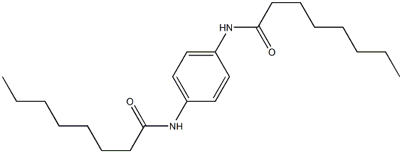 N,N'-Bisoctanoyl-p-phenylenediamine Struktur