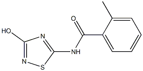 N-(3-Hydroxy-1,2,4-thiadiazol-5-yl)-2-methylbenzamide Struktur