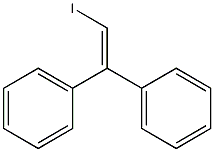 1,1-Diphenyl-2-iodoethene Struktur