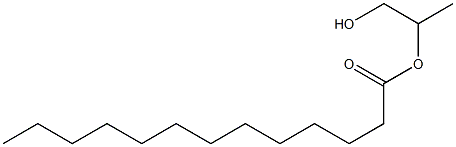 Tridecanoic acid 2-hydroxy-1-methylethyl ester Struktur