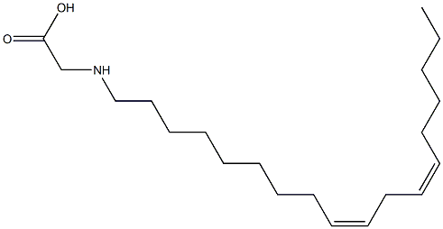 N-[(9Z,12Z)-Octadeca-9,12-dienyl]glycine Struktur