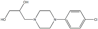 3-[4-(4-Chlorophenyl)piperazin-1-yl]-1,2-propanediol Struktur