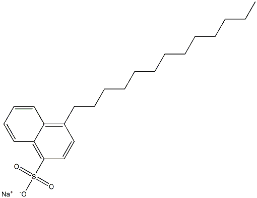 4-Tridecyl-1-naphthalenesulfonic acid sodium salt Struktur