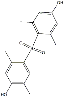 4,4'-Dihydroxy-2,2',5,6'-tetramethyl[sulfonylbisbenzene] Struktur