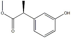 [S,(+)]-2-(m-Hydroxyphenyl)propionic acid methyl ester Struktur