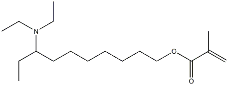 Methacrylic acid 8-(diethylamino)decyl ester Struktur