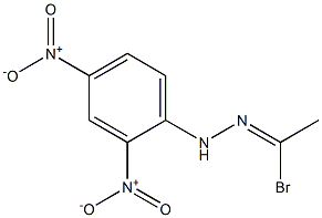 1-Bromoethanone 2,4-dinitrophenyl hydrazone Struktur