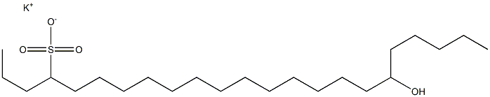 18-Hydroxytricosane-4-sulfonic acid potassium salt Struktur