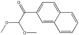 2-(Dimethoxyacetyl)naphthalene Struktur