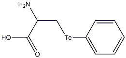 2-Amino-3-(phenyltelluro)propionic acid Struktur